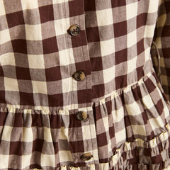 Damson Madder Madison Blouse Butter Gingham - Parasol Store