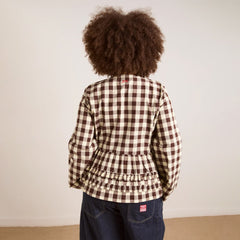 Damson Madder Madison Blouse Butter Gingham - Parasol Store