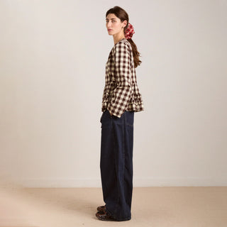 Damson Madder Madison Blouse Butter Gingham