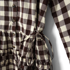 Damson Madder Madison Blouse Butter Gingham - Parasol Store