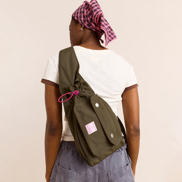 Damson Madder Matilda Cross Body Bag Dark Green