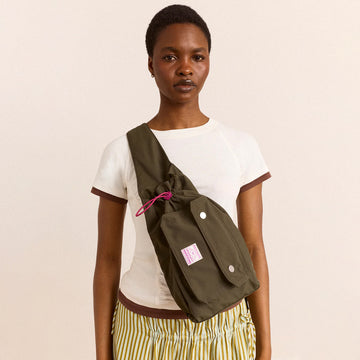 Damson Madder Matilda Cross Body Bag Dark Green