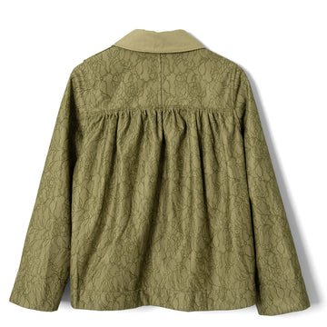 Damson Madder Mini Mercedes Reversible Coat Lace Stone