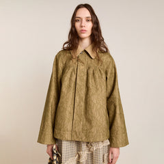Damson Madder Mini Mercedes Reversible Coat Lace Stone