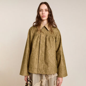 Damson Madder Mini Mercedes Reversible Coat Lace Stone