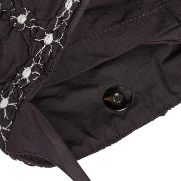 Damson Madder Minnie Shirred Shoulder Bag Black - Parasol Store