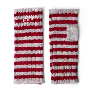 Damson Madder Mittens Red / Burg Stripe