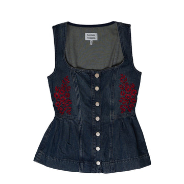 Damson Madder Mitzie Top Harbour Wash