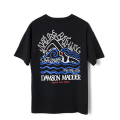 Damson Madder Nature Bathing SS Graphic Tee Black