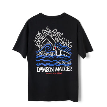 Damson Madder Nature Bathing SS Graphic Tee Black