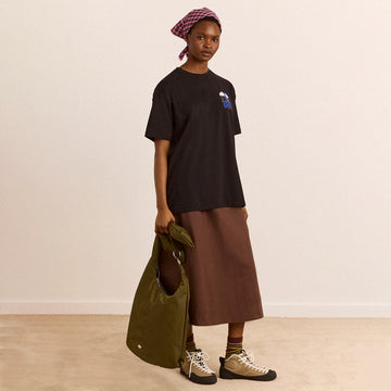 Damson Madder Nature Bathing SS Graphic Tee Black