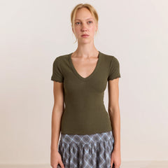 Damson Madder Paige S/S Tee Olive