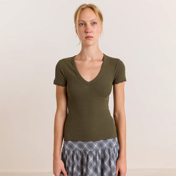 Damson Madder Paige S/S Tee Olive