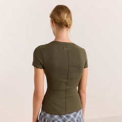 Damson Madder Paige S/S Tee Olive