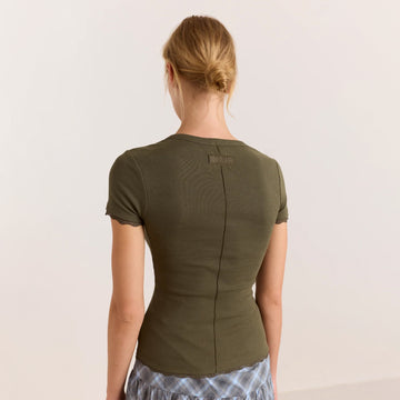 Damson Madder Paige S/S Tee Olive