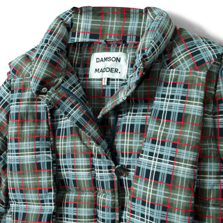 Damson Madder Pearl Hooded Puffer Multi Check - Parasol Store