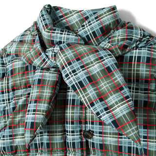 Damson Madder Pearl Hooded Puffer Multi Check - Parasol Store