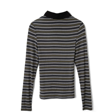 Damson Madder Peyton L/S Polo Multi
