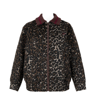 Damson Madder Us Excl Pixie Wool Bomber Leopard - Parasol Store