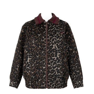 Damson Madder Us Excl Pixie Wool Bomber Leopard - Parasol Store