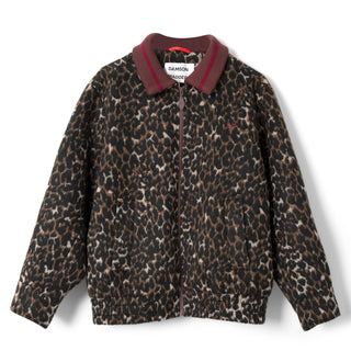 Damson Madder Us Excl Pixie Wool Bomber Leopard - Parasol Store