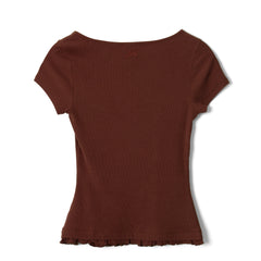 Damson Madder Posie S/S Top Burg Red