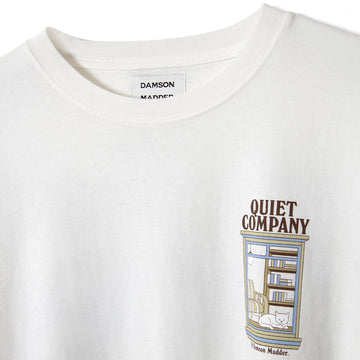 Damson Madder Quiet Company Tee Ecru