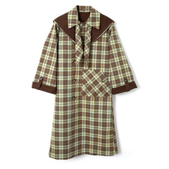 Damson Madder Reversible Longline Jerry Trench Coat Chocolate Choc