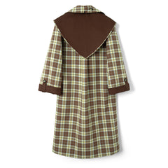 Damson Madder Reversible Longline Jerry Trench Coat Chocolate Choc