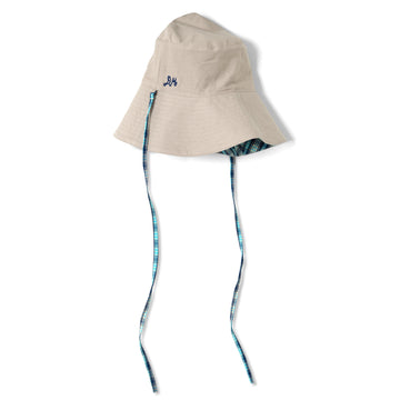Damson Madder Reversible Sun Hat Tomboy Check & Stone