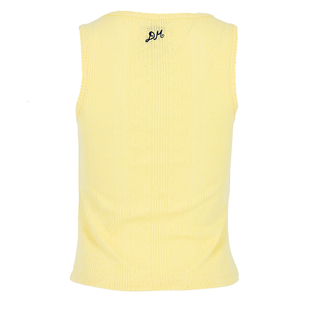 Damson Madder Salome Pointelle Cami Butter - Parasol Store