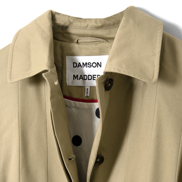 Damson Madder Sofia Pleated Trench Light Stone