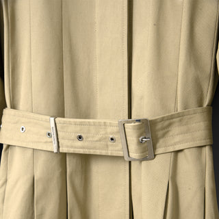 Damson Madder Sofia Pleated Trench Light Stone