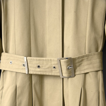 Damson Madder Sofia Pleated Trench Light Stone