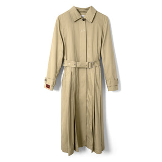 Damson Madder Sofia Pleated Trench Light Stone