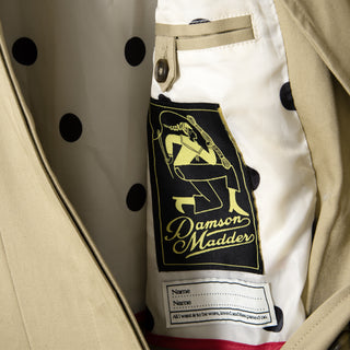 Damson Madder Sofia Pleated Trench Light Stone