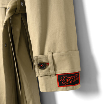 Damson Madder Sofia Pleated Trench Light Stone