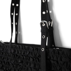 Damson Madder Sophia Ruffle Bag Black