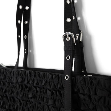 Damson Madder Sophia Ruffle Bag Black