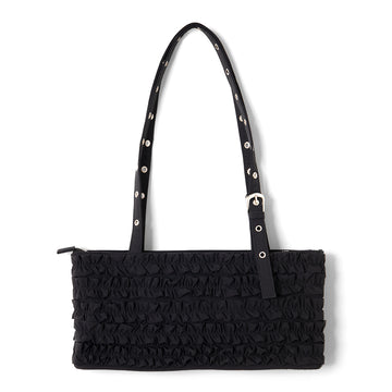 Damson Madder Sophia Ruffle Bag Black
