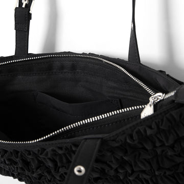 Damson Madder Sophia Ruffle Bag Black