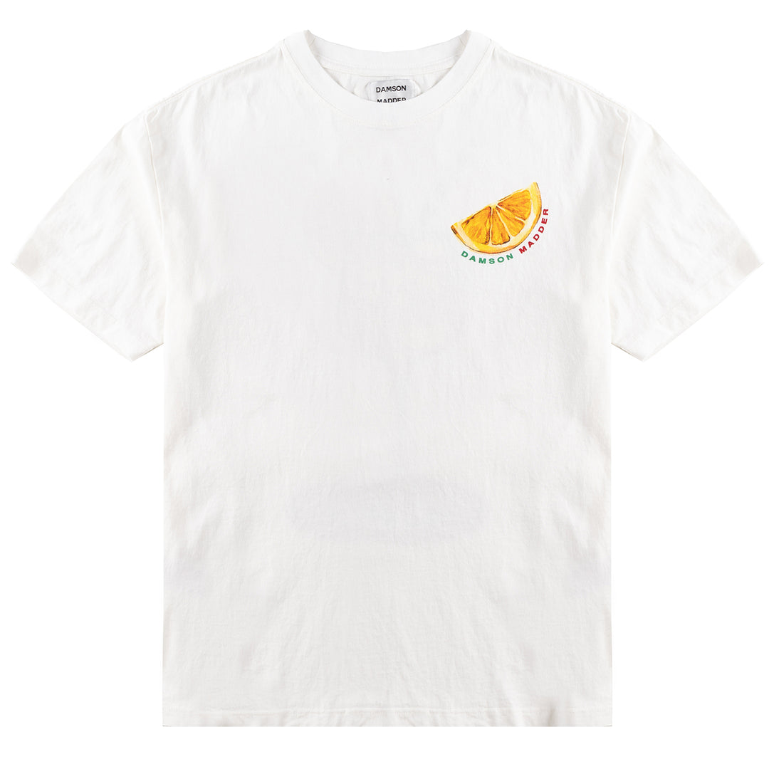 Damson Madder Spritz Boyfriend Tee White - Parasol Store