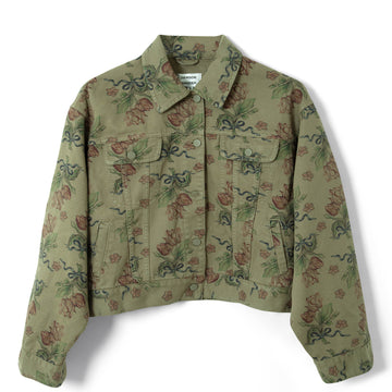Damson Madder Stacia Jacket Overdye Tulip Khaki - Parasol Store