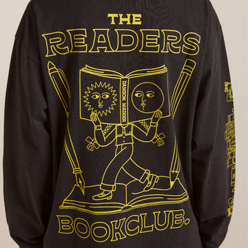 Damson Madder The Reader L/S Tee Charcoal