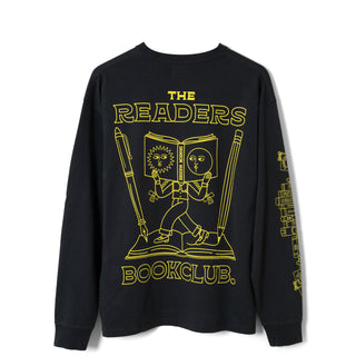 Damson Madder The Reader L/S Tee Charcoal