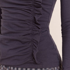 Damson Madder Trixie L/S Top Grey Blue