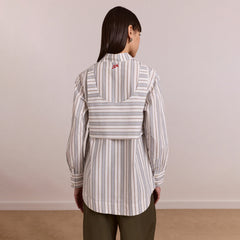Damson Madder Valeria Double Layer Shirt Caraway Stripe Multi