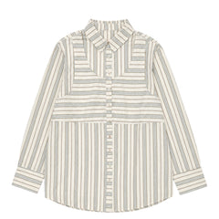 Damson Madder Valeria Double Layer Shirt Caraway Stripe Multi