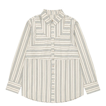 Damson Madder Valeria Double Layer Shirt Caraway Stripe Multi