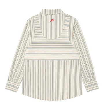 Damson Madder Valeria Double Layer Shirt Caraway Stripe Multi